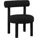 Side Chair - Latitude Run® 23.5" Wide Side Chair Bouclé, Solid Wood in Black | 30 H x 23.5 W x 22.5 D in | Wayfair 46B268954A2A4721A2D84650D67B0BBB