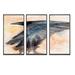Red Barrel Studio® Black Raven Spreading Its Wings - Traditional Framed Canvas Wall Art Set Of 3 Canvas, in White | 28 H x 36 W x 1 D in | Wayfair