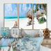 Rosecliff Heights Caribbean Beach Panorama 2 - 3 Piece Floater Frame Photograph on Canvas Metal in Blue/Green/White | 32 H x 48 W x 1 D in | Wayfair