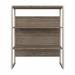 Huckins 42" H x 36" W Bookcase Hutch Wood in Gray/Brown Laurel Foundry Modern Farmhouse® | 42.36 H x 35.39 W x 12.52 D in | Wayfair