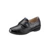 Klettschuh, Damen, Gr. 6, schwarz, Glattleder, Lederimitat, HALLUX SOFT BY GOLDKRONE, klassisch, Schuhe