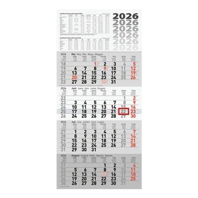 rido 4-Monats-Wandplaner »2026« schwarz, 30x65 cm Image