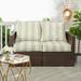 Humble + Haute Outdura Wellfleet Indoor/Outdoor Deep Seating Loveseat Pillow and Cushion Set