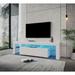Modern TV Stand, 20 Colors LED TV Stand TV Cabinet w/Remote Control Lights