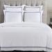 HiEnd Accents 100% Cotton Hotel Luxury Embroidered Border Duvet Cover Set, 3PC