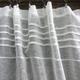 Tall Sheer Ivory White Linen Curtain, Net Curtain, French Window Curtain, Privacy Curtain, Light Airy