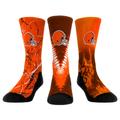 Youth Rock Em Socks Cleveland Browns 3-Pack Crew Set