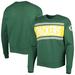 Men's '47 Heathered Green Bay Packers Bypass Tribeca Pullover Sweatshirt