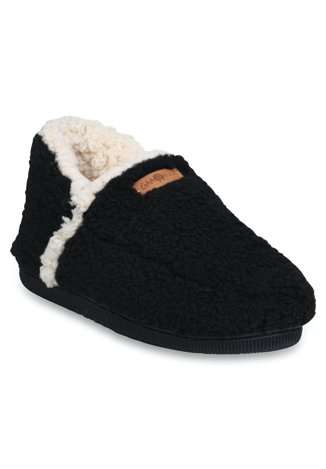 Women's Womens Berber Ankle Slipper Boot Slippers by GaaHuu in Black (Size L(9/10))
