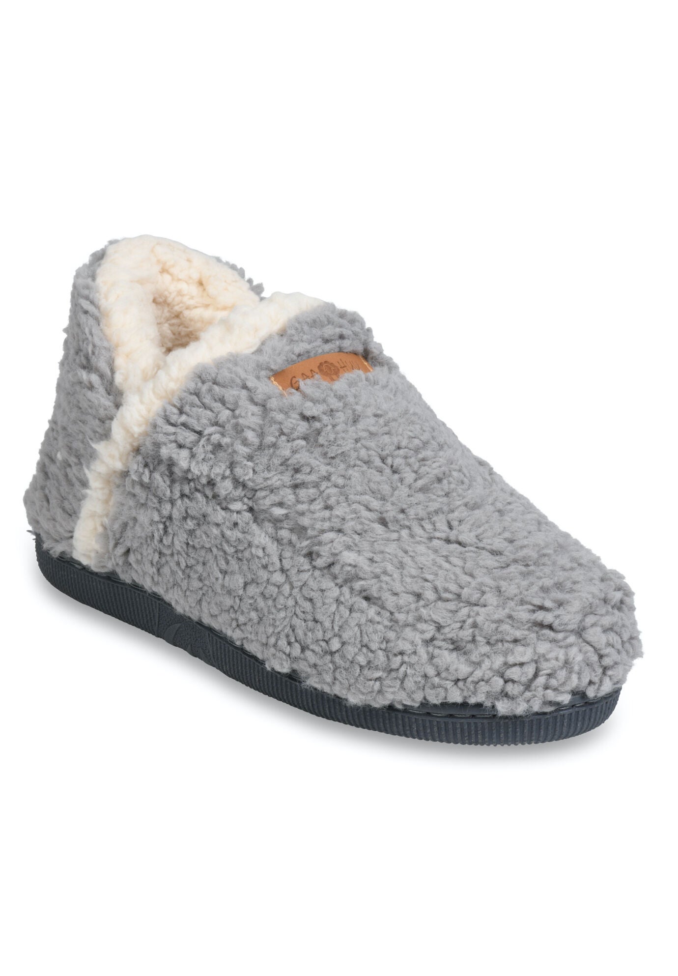 Women's Womens Berber Ankle Slipper Boot Slippers by GaaHuu in Grey (Size S(5/6))