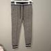 American Eagle Outfitters Pants | American Eagle Black White Herringbone Cotton Blend Joggers Sweats Size Small | Color: Black/Gray | Size: S