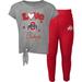 Toddler Heathered Gray/Scarlet Ohio State Buckeyes Forever Love Team T-Shirt & Leggings Set