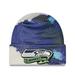 Men's New Era College Navy Seattle Seahawks 2022 Sideline Ink Dye Cuffed Knit Hat