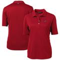 Women's Cutter & Buck Cardinal Detroit Lions Virtue Eco Pique Recycled Polo