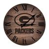 Imperial Brown Green Bay Packers Rustic 16'' Clock