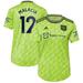 Women's adidas Tyrell Malacia Neon Green Manchester United 2022/23 Third Replica Player Jersey