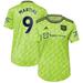Women's adidas Anthony Martial Neon Green Manchester United 2022/23 Third Replica Player Jersey