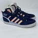 Adidas Shoes | Adidas Originals Extaball B35351 High-Top Sneaker Shoe Size 10 | Color: Blue/Pink | Size: 10
