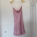 Zara Dresses | Cowl Neck Light Pink Mini Satin Dress | Color: Pink | Size: M