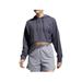 Adidas Tops | Adidas Women's 3 Bar Wash Cropped Hoodie Size Xl Nwt | Color: Gray | Size: Xl