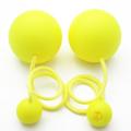 Play Juggling 90mm Contact Poi - Pro Model with Silicone Swinging Knobs (Yellow)