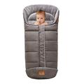 Universal Stroller Footmuff Cover Windproof Warm Sleeping Bag Thermo Fleece Lined Cosy Toes Toddler Bunting Bag fit for Buggy Pushchairs Prams(Grey)