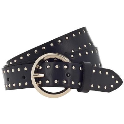 Vanzetti Nietengürtel Leder 90 cm Schwarz Damen