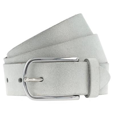 Vanzetti Gürtel Leder 105 cm Silber Damen