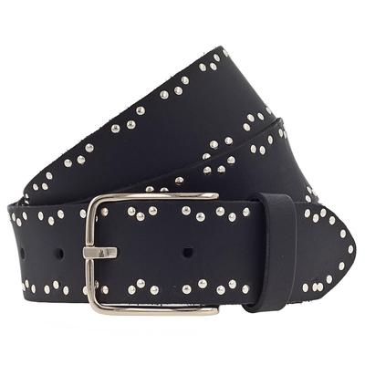 Vanzetti Gürtel Leder 90 cm Schwarz Damen