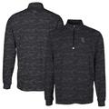 Men's Cutter & Buck Black Chicago White Sox Big Tall Traverse Camo Print Stretch Quarter-Zip Pullover Top