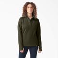 Dickies Women's DuraTech Maverick Half-Snap Fleece - Moss Green Size 2Xl (FW085)