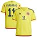 Youth adidas Juan Cuadrado Yellow Colombia National Team 2022/23 Home Replica Player Jersey