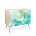 Deny Designs Iveta Abolina Winter Marble II 2 Door Credenza Cabinet Wood/Metal in Blue/Brown | 30 H x 38 W in | Wayfair 62756-ddcbbl