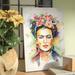 East Urban Home Frida Kahlo by Tracie Andrews - Wrapped Canvas Graphic Art Print Metal in Brown/White | 60 H x 40 W x 1.5 D in | Wayfair