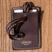 Coach Accessories | Leather Coach Luggage Tag Id Card With Address Label | Color: Brown | Size: 3”L X 2”W
