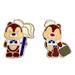 Disney Jewelry | Disney Pin Chip & Dale Deck Crew Disney Cruise Enamel Brooch | Color: Brown/Cream | Size: 1.25”