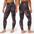 Lululemon Athletica Pants & Jumpsuits | Lululemon Athletica Lululemon Unlimit High Rise 25”Keyhole Leggings Sz 6 | Color: Black/Purple | Size: 6