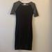 Lularoe Dresses | Black And Grey Lula Roe T Shirt Dress | Color: Black/Gray | Size: Xxs