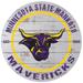 White Minnesota State Mavericks 20'' x Indoor/Outdoor Weathered Circle Sign