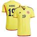 Men's adidas Rafael Borré Yellow Colombia National Team 2022/23 Home Authentic Player Jersey