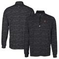 Men's Cutter & Buck Black Arizona Diamondbacks Traverse Camo Print Stretch Quarter-Zip Pullover Top