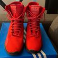 Adidas Shoes | Adidas Sneaker Boots Worn Once | Color: Red | Size: 10