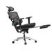 Inbox Zero Multifunction Joudy Ergonomic Executive Chair Upholstered in Gray/Black | 43.7 H x 27.36 W x 27.5 D in | Wayfair