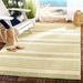 Brown 63 x 63 x 0.25 in Area Rug - Breakwater Bay Hebgen Striped Machine Made Handwoven Indoor/Outdoor Area Rug in Beige/Sweet Pea | Wayfair