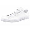 Sneaker CONVERSE "Chuck Taylor Basic Leather Ox Monocrome", Gr. 40, weiß, Leder, sportlich, Schuhe Skaterschuh Canvassneaker Sneaker low