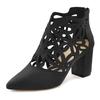 High-Heel-Stiefelette LASCANA, Damen, Gr. 37, schwarz, Obermaterial: 100% Textilmaterial. Futter: 100% Lederimitat. Decksohle: 100% Lederimitat. Laufsohle: 100% Synthetik, unifarben, modisch, Schuhe, mit femininer Spitze und Blockabsatz, Ankle Boot,...