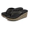 Badezehentrenner VENICE BEACH, Damen, Gr. 42, schwarz, Obermaterial: 100% Textilmaterial. Futter: 100% Textilmaterial. Decksohle: 100% Synthetik. Laufsohle: 100% Synthetik, mehrfarbig, casual, Schuhe Zehentrenner, Sandale, Pantolette, Badeschuh mit...