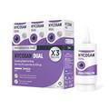 Hycosan Dual Triple Pack - Preservative Free Eyedrops - 0.05% Sodium Hyaluronate and 2% Ectoin- Recommended for Relief from Lipid Deficient Dry Eye and Meibomian Gland Dysfunction - 3x7.5ml