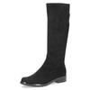 Schlupfstiefel CAPRICE, Damen, Gr. 37, XS-Schaft, schwarz, Textil, unifarben, klassisch, Schuhe, Blockabsatz, Langschaftstiefel in klassischer Linie, XS Schaft