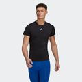 T-Shirt ADIDAS PERFORMANCE "TECHFIT TRAINING" Gr. XL, schwarz (black) Herren Shirts Sport